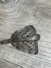 Vintage Shoe Clip Unique Snake Wings Cobra See Pics Bin 53