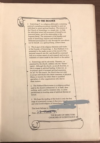 Dianetics & Scientology Technical Dictionary L Ron Hubbard Rare 1st Print'g 1975 - Picture 2 of 3
