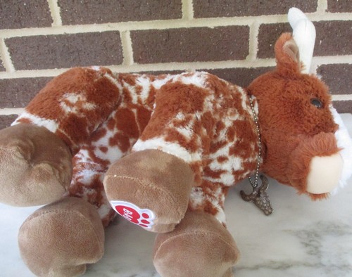 Build a Bear Longhorn 11 Plush 14" Medal Steer Head Necklace - Picture 5 of 7