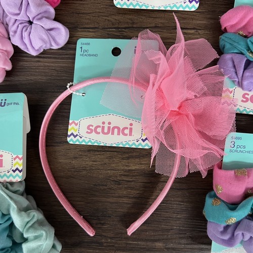 Lot Of Hair Accessories Scunci Scrunchie Hair Ties Headband - Picture 5 of 11