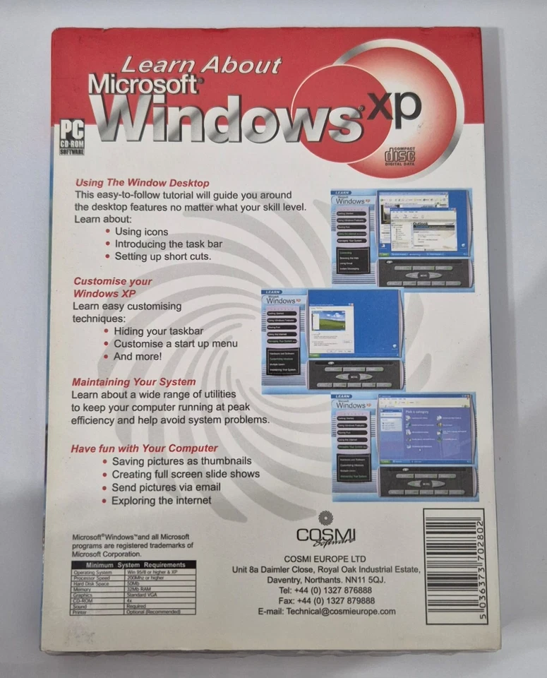 NEW Learn About Microsoft Windows xp PC CD-ROM GAMES - Image 2 of 2