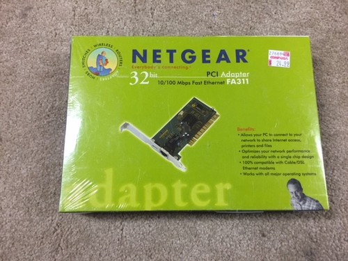 NETGEAR 32 BIT PCI ADAPTER 10/100 MBPS ETHERNET NEW- SEALED NEW -P13 - Picture 3 of 3
