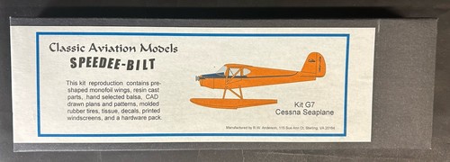 Speedee-Bilt Cessna Seaplane Flying Wood Model Kit G7 - Picture 2 of 6