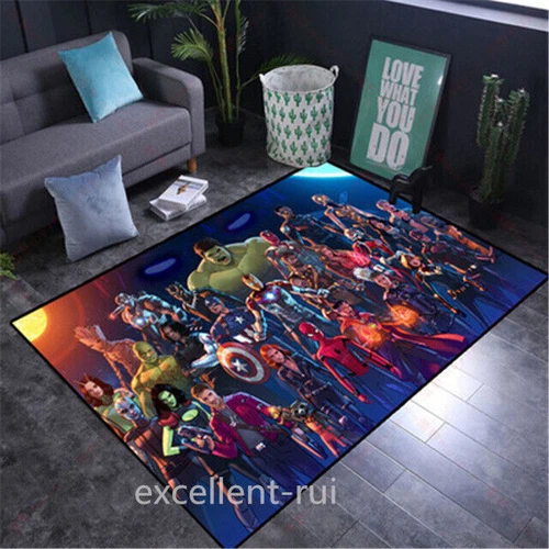 Alfombra 3D Marvel Avengers Spider Man Alfombra Puerta Alfombra Suelo Silla Alfombra-- - Imagen 37 de 47