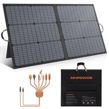 MHPOWOS XT60 110W Solar Panel Rv Solar Panel Kit Foldable Solar Charger