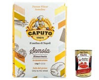 12X Caputo Semola Rimacinata Di Grano Duro Nachgemahlener Grieß 1Kg+Polpa 400G