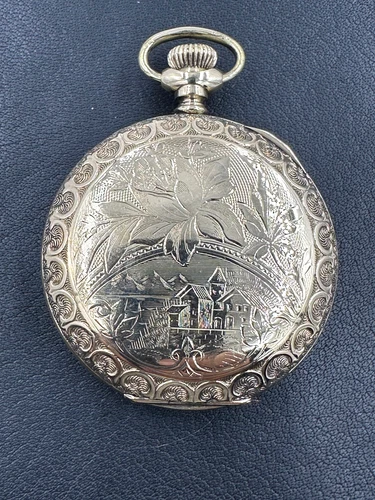 Elgin pocket watch Model 2 Grade 177 Size 6s Hunting 7jewels works 1898 Antique