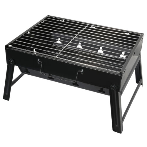 Parrilla de carbón portátil para camping pequeña mesa barbacoa parrilla plegable - Imagen 9 de 29