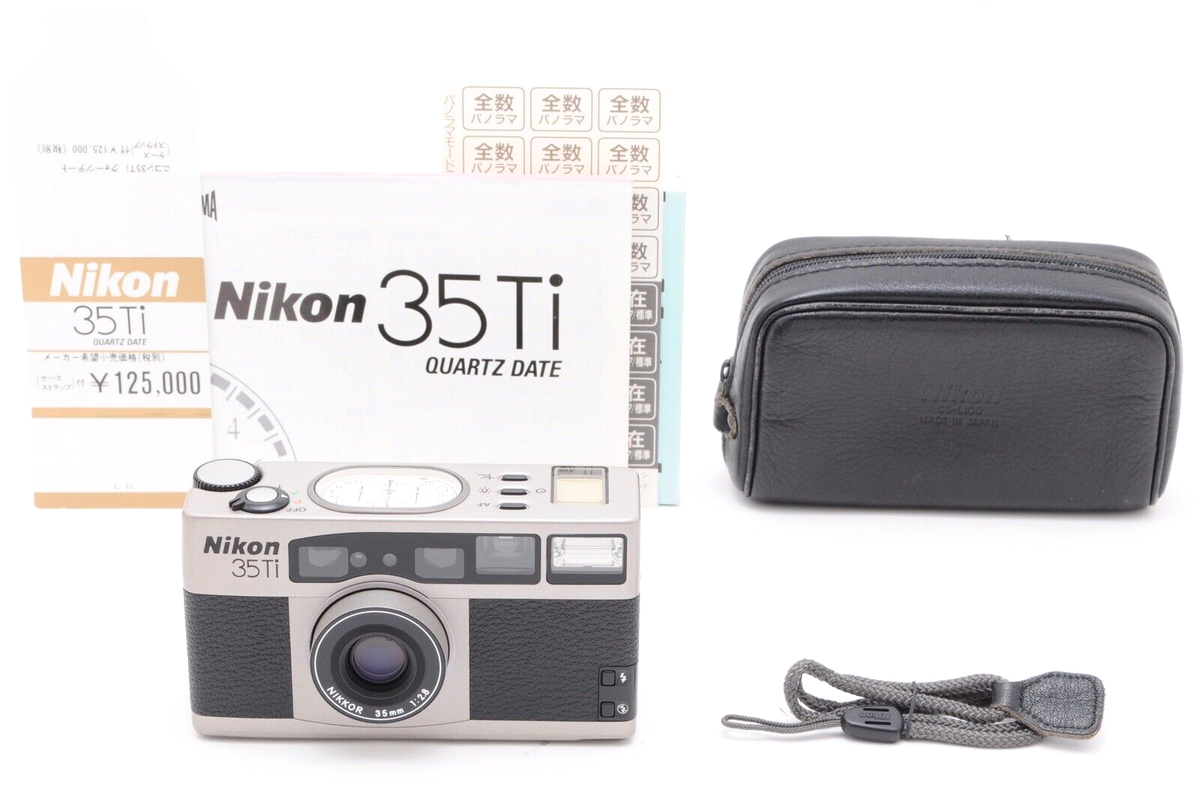 MINT in Case】Nikon 35Ti Point & Shoot 35mm Film Camera MINT in Case】Nikon 35Ti Point & Shoot 35mm Film Camera