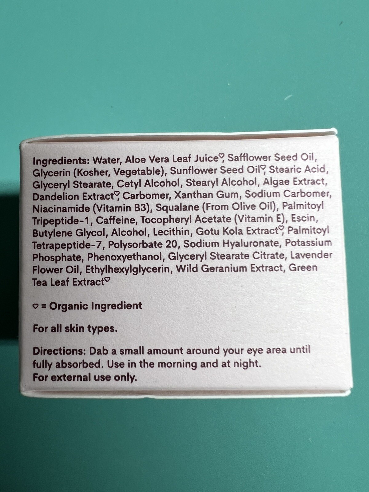 FLEUR & BEE Eyes Eyes Baby Antiaging & Firming Eye Cream 0.6oz