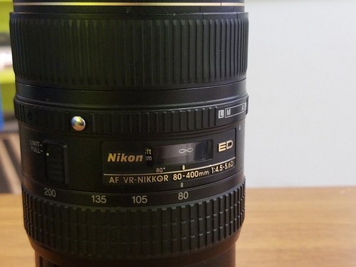 Nikon AF VR Nikkor 80-400mm 1:4.5-5.6 ED Zoom Lens EX CONDITION - Picture 4 of 9