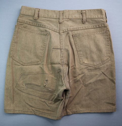 Vintage Juniors JC Penney Penn Prest Shorts USA Made Brown Sz 18 (27x6) Talon 42 - Picture 6 of 8