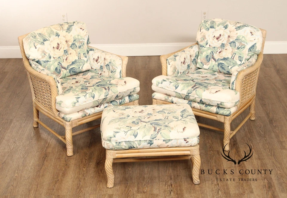 Par de poltronas vintage Lane Venture com otomano - Imagem 2 de 4