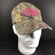Sheels Outfitter Realtree Camo Womens Pink Embroidered Hat Strap Back Ladies Fit
