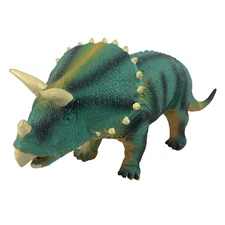 Toys R Us Rubber Triceratops Dinosaur  Figure 2005  Toysmith Co. B10 Clean