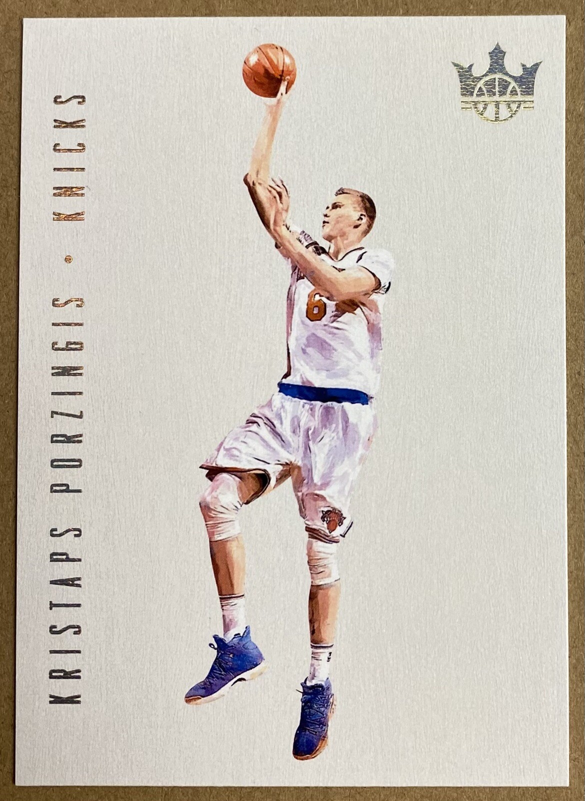 BLANK SLATE SSP 2017-18 Court Kings Kristaps Porzingis CLEAN CARD KNICKS CELTICS
