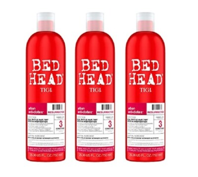 3X Tigi Bed Head Urban Anti+dotes Conditioner Damage Level 3, 25.36 oz