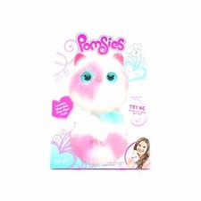 Pomsies Patches Plush Interactive Toys, White/Pink/Mint