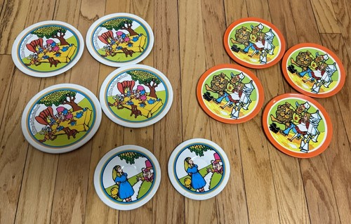 Vtg Disney Ohio Art Alice In Wonderland & Wizard Of Oz Lithograph Metal Tea Set - 第 1/11 張圖片