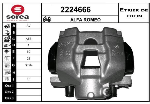 Finis les sifflements : étrier de frein avant pour Alfa Romeo 159 1.9 JTDM