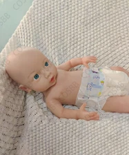 45cm Open Eyes Newborn 6.71lbs Full Body Silicone Reborn Baby Dolls Cute Baby US