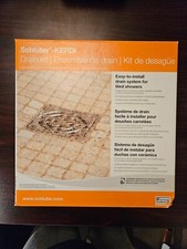 SCHLUTER KERDI DRAIN KIT 4" - BRUSHED NICKLE KD2/PVC/ATGB