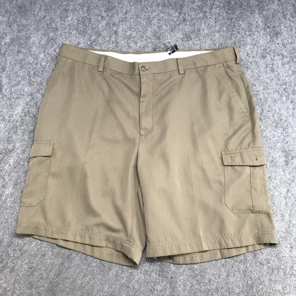 Island Republic Shorts Mens Size 41 Beige Polyester Flat Front Cargo Golf Casual - Image 2 of 4