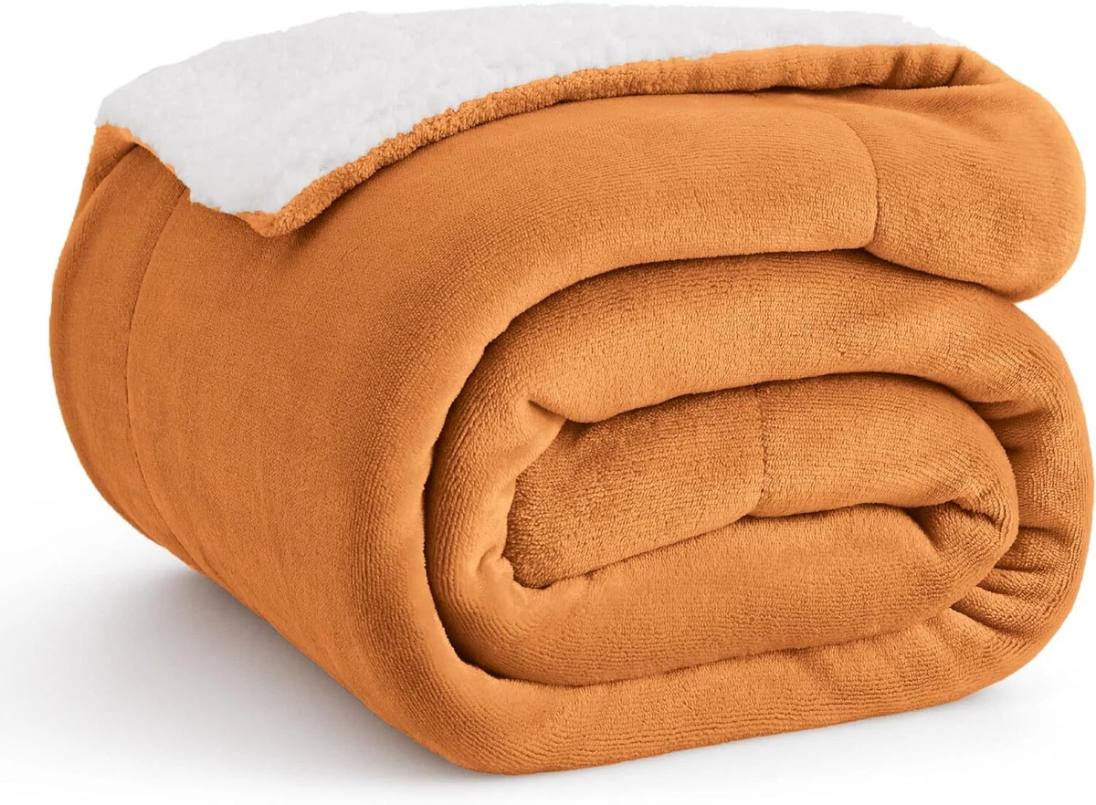 Manta De Forro Polar Sherpa Tamano Doble Para Sofa Gruesa Y Calida Blanket
