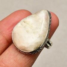 Sunstone Gemstone 925 Sterling Silver Handmade Jewelry Ring Size 7