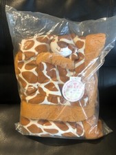 Metta Sherpa Baby GIRAFFE LOOK Blanket Security Removable Plush Toy NEW