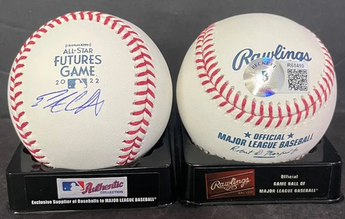Pete Crow Armstrong Cubs Auto Signed 2022 Futures Game Baseball Beckett Hologram