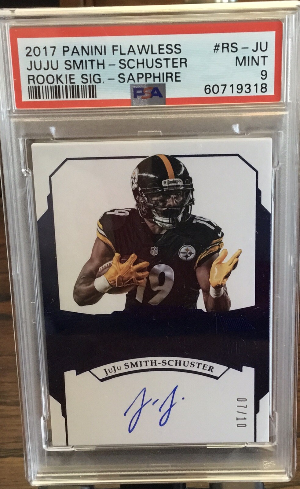 JuJu Smith-Schuster Panini Unparalleled Rookie Stitches #RSJU Base