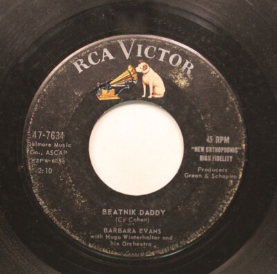 50'S 60'S 45 Barbara Evans Beatnik Daddy A Game Of Poker