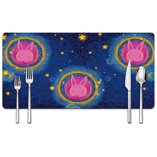 many sizes Place Mats Washable Table Mat Heat Resistant Table Placemats Bowl mat - Picture 13 of 37