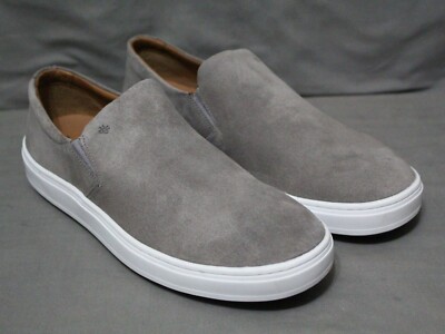 BROTHERS UNITED mens slip on gray leather low heel casual shoe s-l400.jpg main image 4