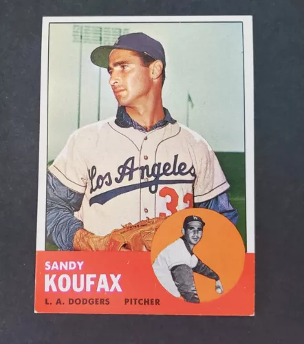 SHARP 1963 Topps #210 Sandy Koufax - $500.00 - Brooklyn Los Angeles Dodgers !!!