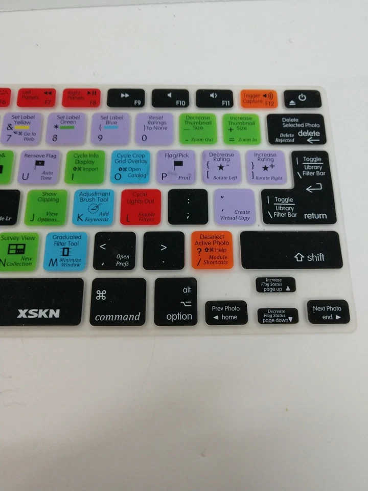 Recubrimiento de teclado de silicona diseño de atajo XSKN, Mackbook Pro/Air Adobe Lightroom Foto 3 de 4