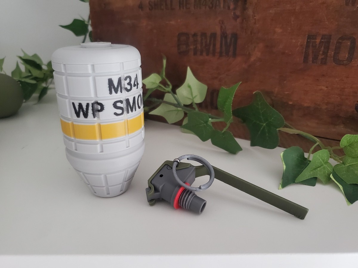 DUMMY M34 White Phosphorus WP Smoke Grenade - Accurate Size