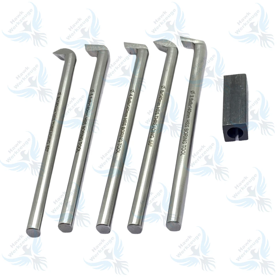 BORING AND THREDING TOOL SET WITH HOLDER FOR LATHE MACHINE - Image 3 of 4