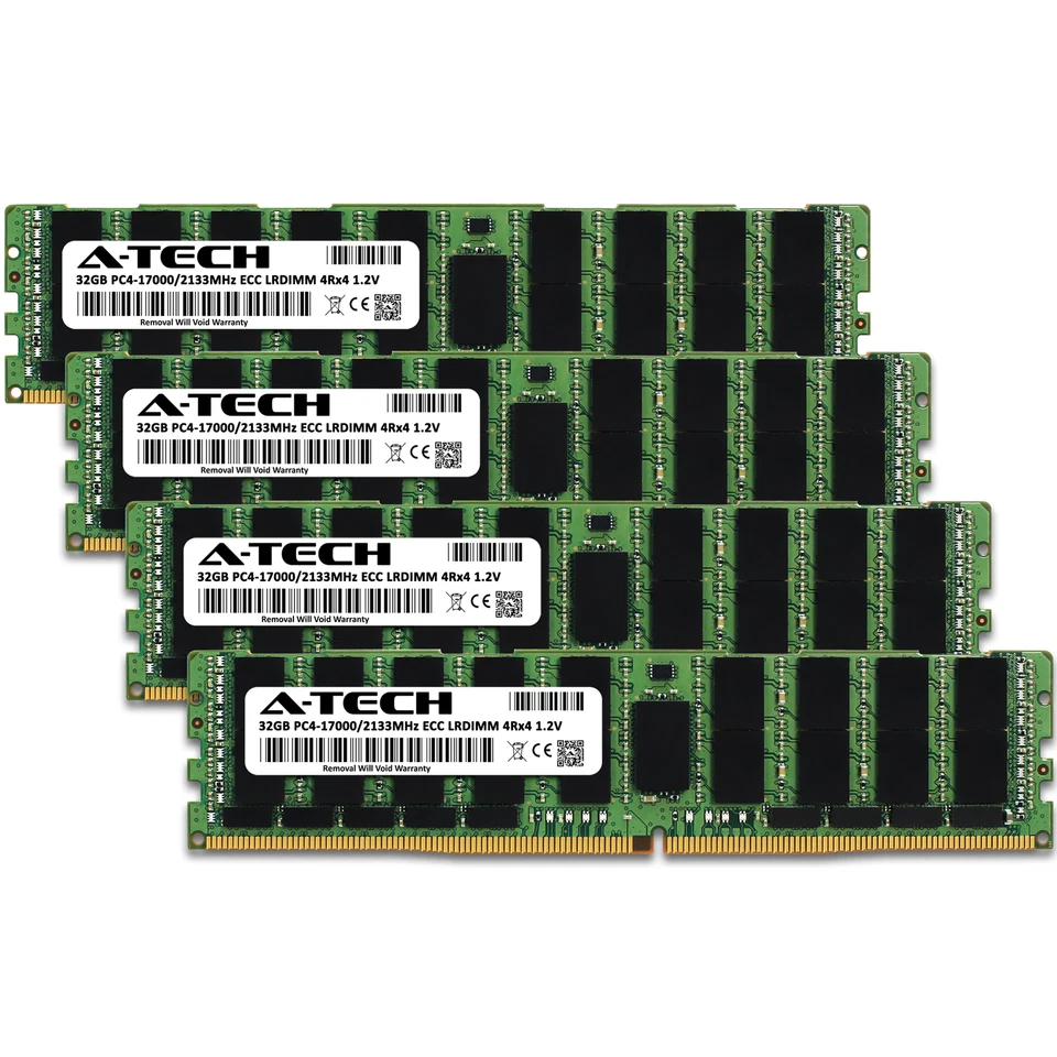 128GB 4x 32GB PC4-2133 LRDIMM Supermicro X10DRFR-T X11DPH-T X11DPT-PS Memory RAM - Image 2 of 4