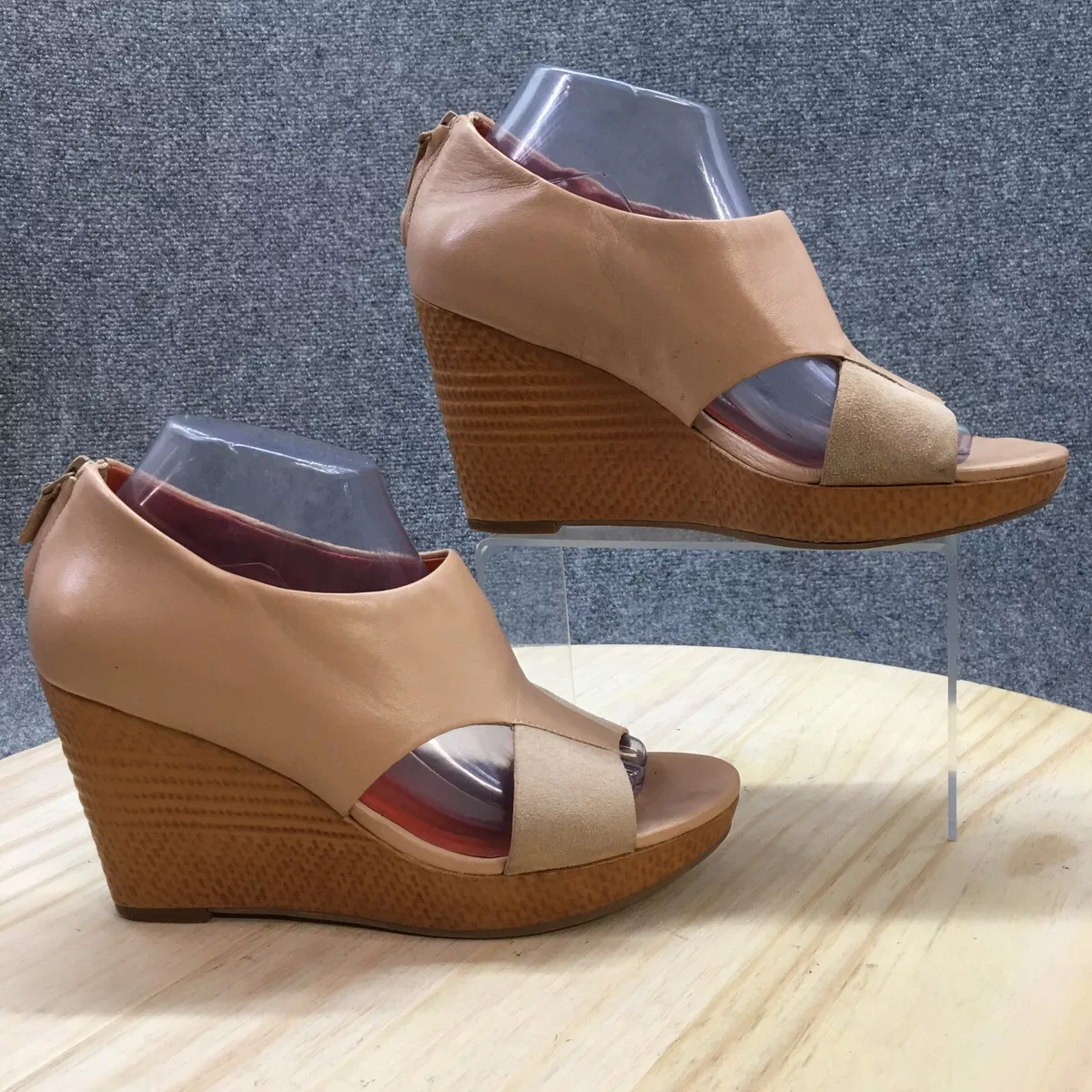 Cole haan wedge peep clearance toe