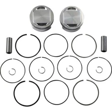 JE Pistons 324716 Dome 95" Big Bore Piston Set for 88" Harley Twin Cam 99-06