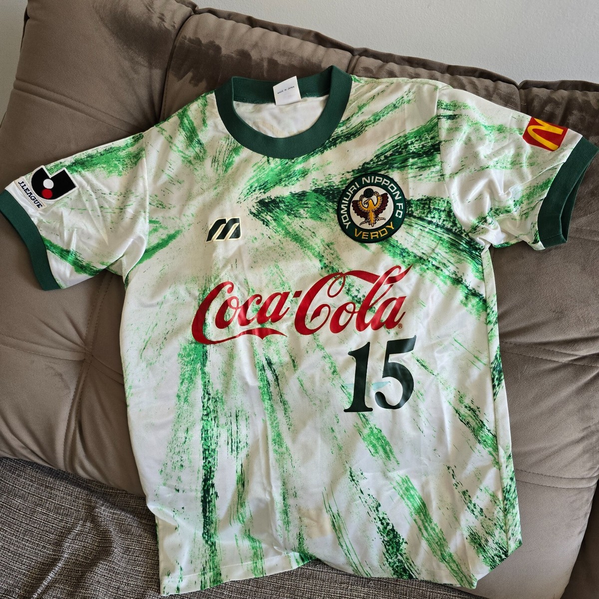 SHIRT JERSEY 1993 TOKYO YOMIURI VERDY KAWASAKI AWAY J-LEAGUE SHIRT JERSEY 1993 TOKYO YOMIURI VERDY KAWASAKI AWAY J-LEAGUE