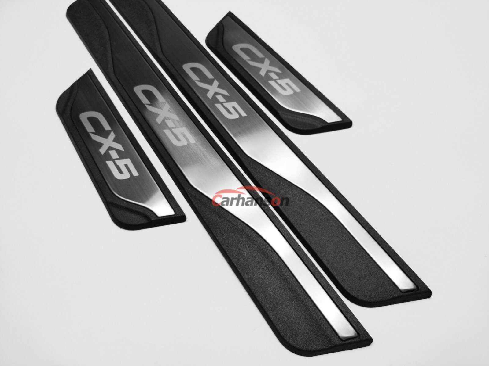 For Mazda CX5 Accessories Car Door Sill Cover Scuff Plate Protectors