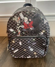 Kakegurui Yumeko & Kirari Checkered w/ Playing Cards & Poker Chips Mini Backpack