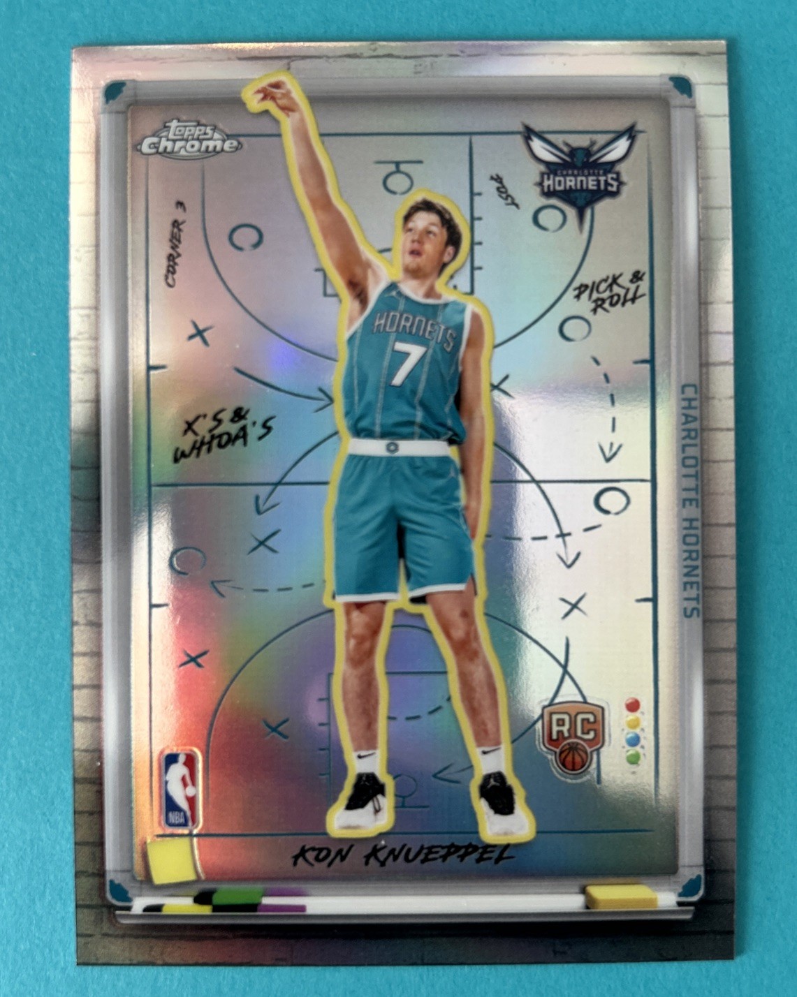 2025-26 Topps Chrome Kon Knueppel X's and Whoa's RC Refractor #XW-10 Hornets