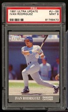 Ivan Rodriguez Rookie Card 1991 Ultra Update #U-58 PSA 9. rookie card picture