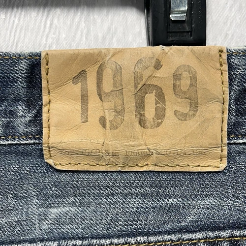 Vintage 1969 Gap Jeans Mens 38x32 Blue Loose Straight Fit 90s Y2K Medium Wash - Picture 16 of 19
