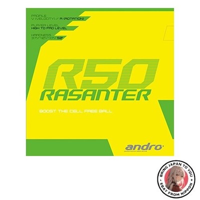 New andro Table Tennis Rubber Lazanter R50 Series Rotation Amount 112289 Black