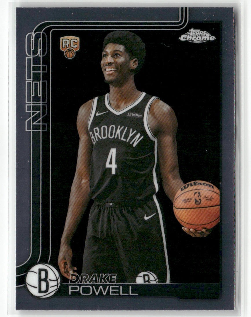 2025-26 topps chrome basketball- Drake Powell RC #272